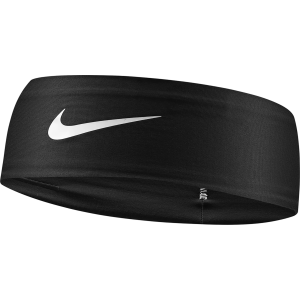 Nike Dri-FIT Fury Classic Headband, Men's, Black/White/White