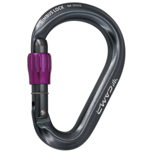 CAMP Nimbus Lock Carabiner, Gunmetal/Fuchsia