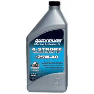 Mercury Quicksilver 4-Cycle 25W-40 Engine Oil - Quart