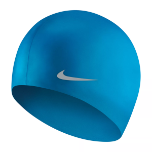 Nike Youth Silicone Swim Cap, Kids, Photo Blue