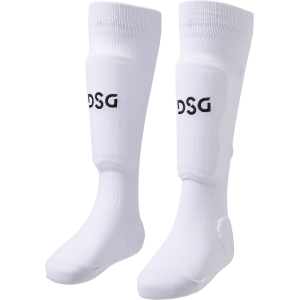 DSG Youth Soccer Shin Socks, Kids, Small, White