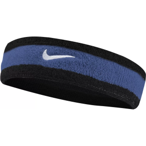Nike Swoosh Headband, Men's, Black/Dark Blue