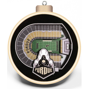 YouTheFan Purdue Boilermakers 3D StadiumView Ornament