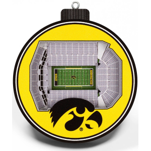 YouTheFan Iowa Hawkeyes 3D StadiumView Ornament