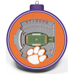 YouTheFan Clemson Tigers 3D StadiumView Ornament