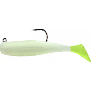 Egret Baits Vudu Quiver Shad Softbait, Glow Chartreuse