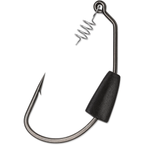VMC Heavy Duty Weighted Swimbait Hook, Size 3/0, Black
