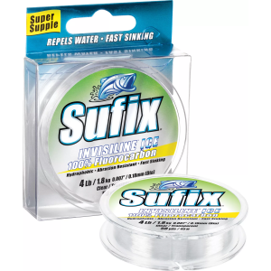 Sufix InvisiLine Ice Fluorocarbon Fishing Line, Clear