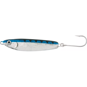 Luhr-Jensen Crippled Herring Spoon, Nickel/Neon Blue