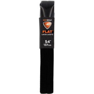 SofSole 54'' Flat Shoe Laces, Black