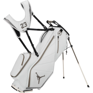 Jordan Jordan Fade Away GB Premium Stand Bag, Men's, Photon Dust/Lt Smoke Grey/Olive Grey - $460.00 at DICK'S Sporting Goods