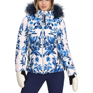 Obermeyer Women's Circle Down Jacket, Size 6, Midnight Flowers