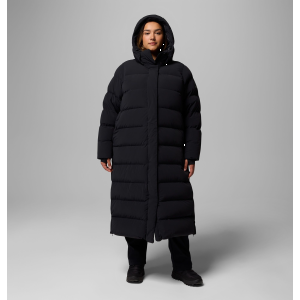 Columbia Women's Amaze Puff Long Hooded Jacket, XS, Black