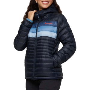 Cotopaxi Women's Fuego Down Hooded Jacket, Small, Carbon Stripes