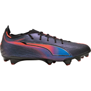 PUMA Ultra 6 Carbon Relentless FG Soccer Cleats, M8.5/W10, Black/Red