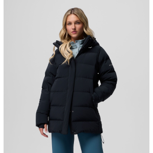 Columbia Women's Amaze Puff Mid Hooded Jacket, XS, Black