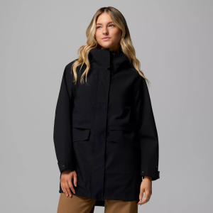 Columbia Women's Amazerain 3L Shell Jacket, Medium, Black