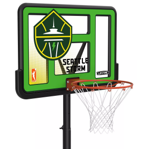 Lifetime 44 in. Portable WNBA Pro-Court Hoop, Kids, Seattle Storm