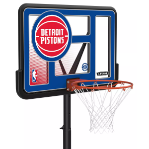 Lifetime 44 in. Portable NBA Pro-Court Hoop, Kids, Detroit Pistons