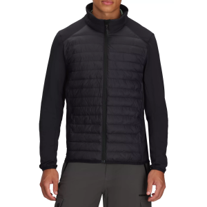 Obermeyer Men's Oly Hybrid Full-Zip Jacket, Small, Black