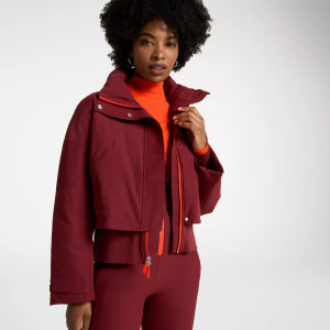 CALIA Women's Cold Dash Outdoor Jacket, Medium, Deep Merlot