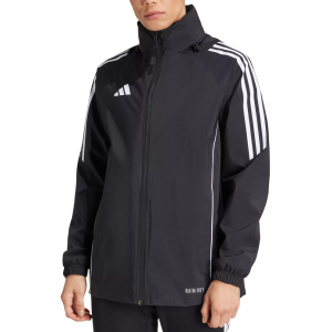 adidas Women's Tiro 24 Rain Jacket, XS, Black/White