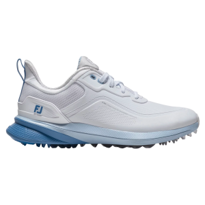 FootJoy Women's Pro/SL Spikeless Golf Shoes, Size 5, Arctic White/Glacier/Steel Blue