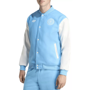 adidas Adult Inter Miami CF 2025 Team Logo Blue Track Jacket, Men's, Small