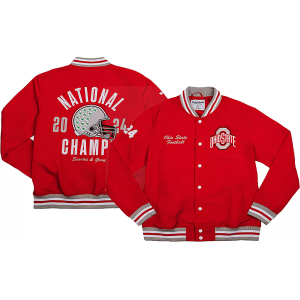 Homefield Homefield Adult Ohio State Buckeyes Scarlett Champs Bomber Jacket, Men's, Large, Red - $160.00 at DICK'S Sporting Goods