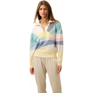 Faherty Women's 1/4 Zip Soleil, XS, Faded Tide Soleil