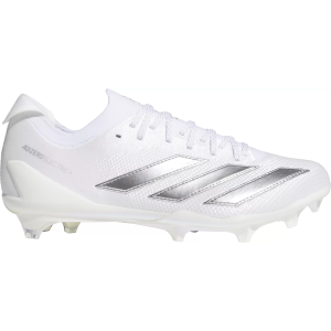 adidas adizero Electric+ II Football Cleats, M8.5/W10, White/Silver