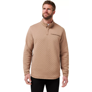 TravisMathew Men's Transatlantic  1/4 Zip Golf Pullover, Medium, Portabella