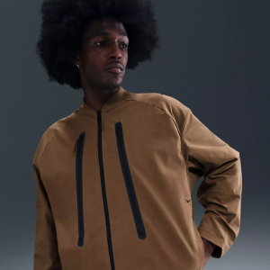 Nike Men's Tech Dri-FIT Shori Bomber Jacket, XL, Mosswood Brown