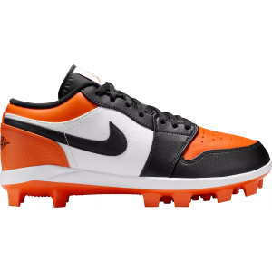 Jordan 1 Retro MCS Baseball Cleats, Size 9, Starfish/Black
