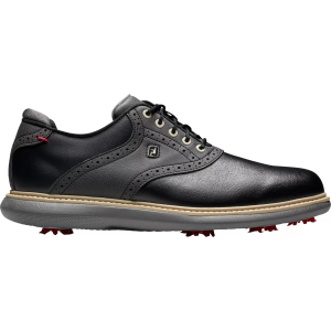 FootJoy Men's Traditions Saddle Golf Shoes, 10.5 W, Black