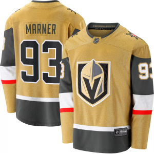 NHL Women's Vegas Golden Knights Mitch Marner #93 Breakaway Gold Replica Home Jersey, Large, Yellow