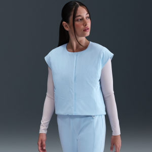 Nike Women's 24.7 PerfectStretch Therma-FIT Synthetic-Fill Vest, Medium, Celestine Blue/Work Blue