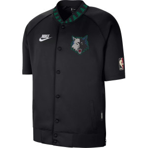 Nike Nike Men's Minnesota Timberwolves Black Hardwood Classics Snap Up On Court Game Jacket, Medium - $145.00 at DICK'S Sporting Goods