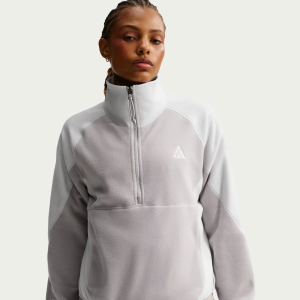Nike Women's ACG "Wolf Tree" 1/2-Zip Top, XL, College Grey