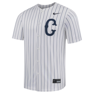 Nike Men's UConn Huskies White Pinstripe Replica Baseball Jersey, Small