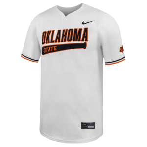 Nike Men's Oklahoma State Cowboys White Replica Alternate Baseball Jersey, Medium