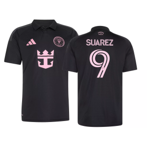 adidas Adult Inter Miami CF Luis Suarez #9 2026 Secondary Replica 'Presagio' Jersey, Men's, Medium, Black
