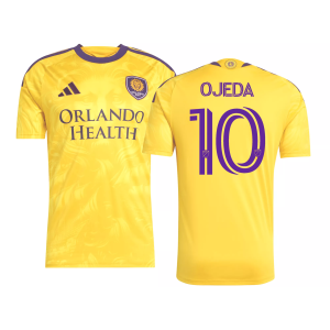 adidas Adult Orlando City Martin Ojeda #10 2026 Secondary Replica 'Sunken Treasure Kit' Jersey, Men's, Small, Yellow