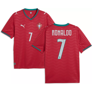 PUMA Adult Portugal Cristiano Ronaldo #7 2026 Home Replica Jersey, Men's, Small, Red