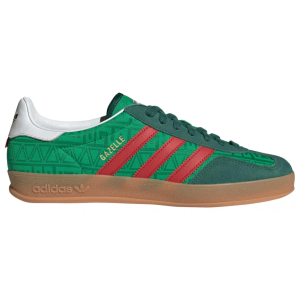 adidas World Cup Gazelle Indoor Shoes, Men's, M10/W11, Green/Better Scarlet/Collegiate Green