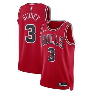 Nike Adult Chicago Bulls Josh Giddey #3 Red Swingman Icon Jersey, Men's, Small