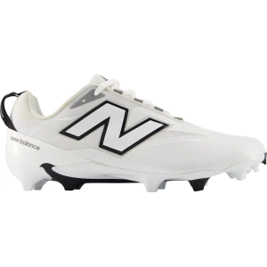 New Balance Burn X5 Lacrosse Cleats, M4.5/W6, White/Black