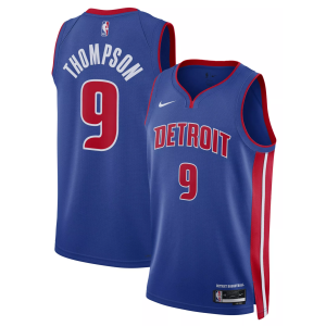Nike Adult Detroit Pistons Ausar Thompson #9 Swingman Icon Jersey, Men's, XXL, Blue