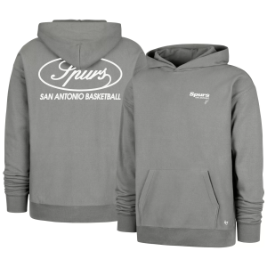 '47 Men's San Antonio Spurs Grey Triple Double Hoodie, Large, Gray