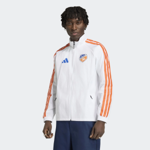 Adidas adidas Adult FC Cincinnati White 2026 Prematch Anthem Full-Zip Jacket, Men's, Small - $120.00 at DICK'S Sporting Goods